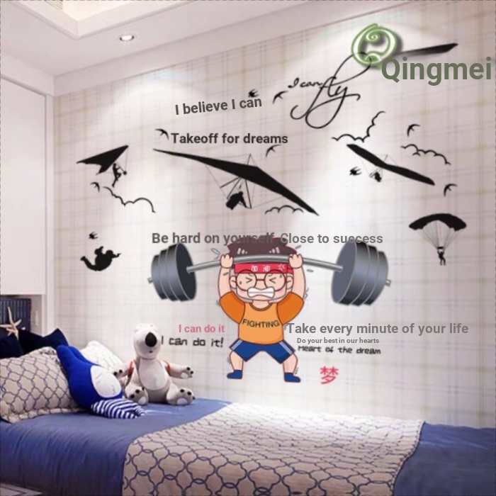 Vôi Tường Văn Phòng Cảm Hứng Slogan ins Dán Tường Dán Tường Giấy Dán Tường Dán Tường Trang Trí Tự Dí