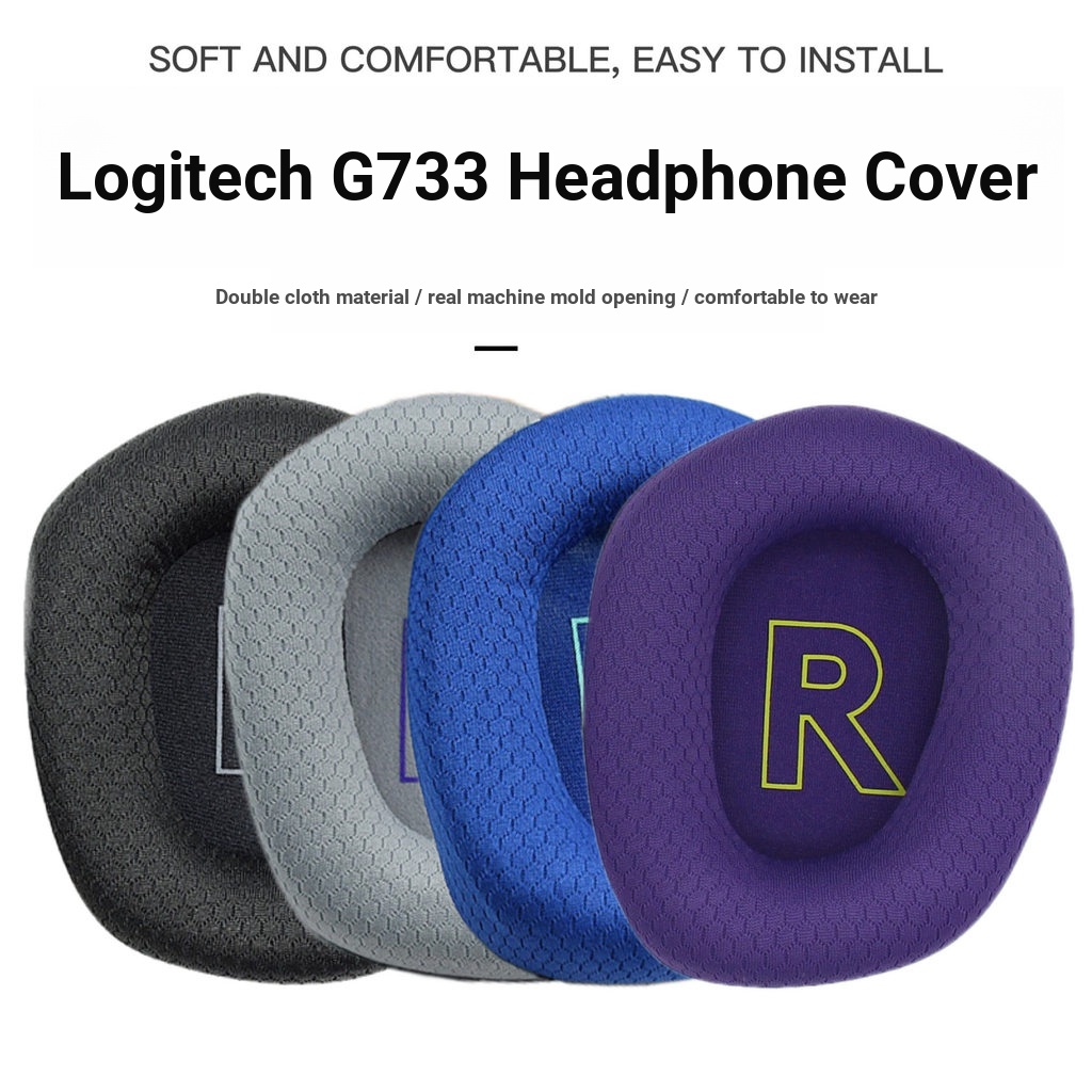 Thích hợp cho Logitech Logitech G733 Tai nghe Mesh Sponge Cover G733 Phụ kiện thay thế Earmuff