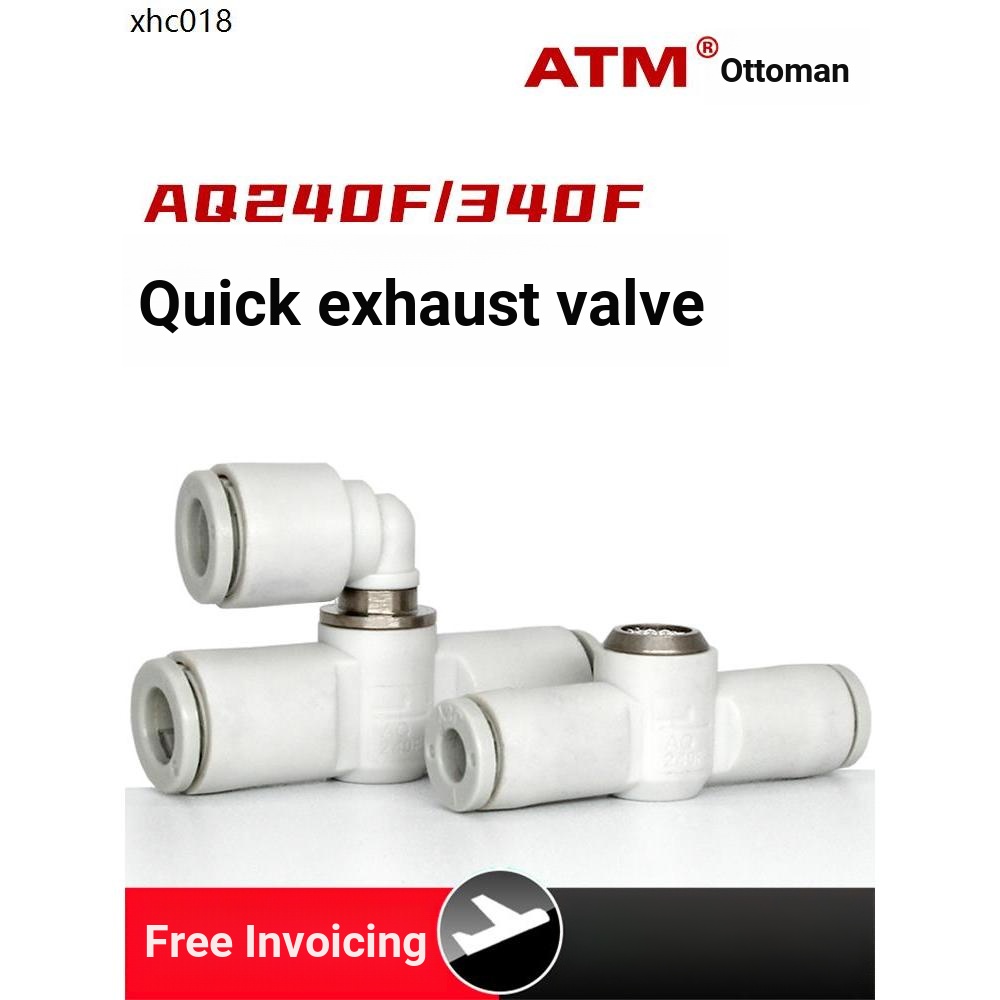 Loại ống khí nén Van xả nhanh xuyên thấu thẳng AQ240F / 340F-04-06-00 Khớp xả thông gió