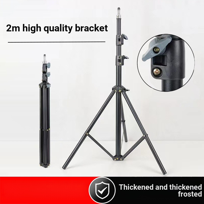 2.1m Frosted Bold 8806 Tripod Fill Light Stand Đa chức năng Giá đỡ điện thoại bằng kim loại có thể t