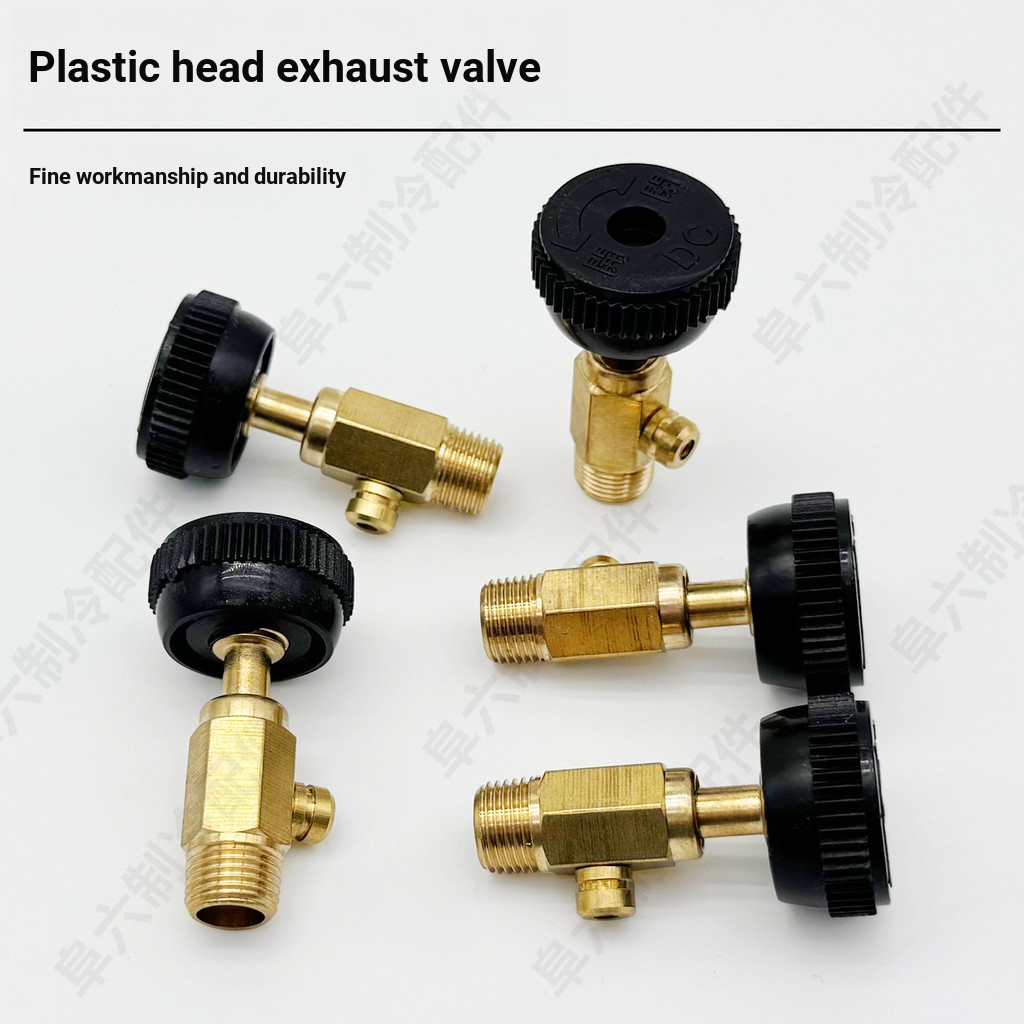 Van xả tản nhiệt kiểu cũ Van xả khí lạnh chạy bằng tay Van thoáng khí bằng đồng thau xả dây ngoài