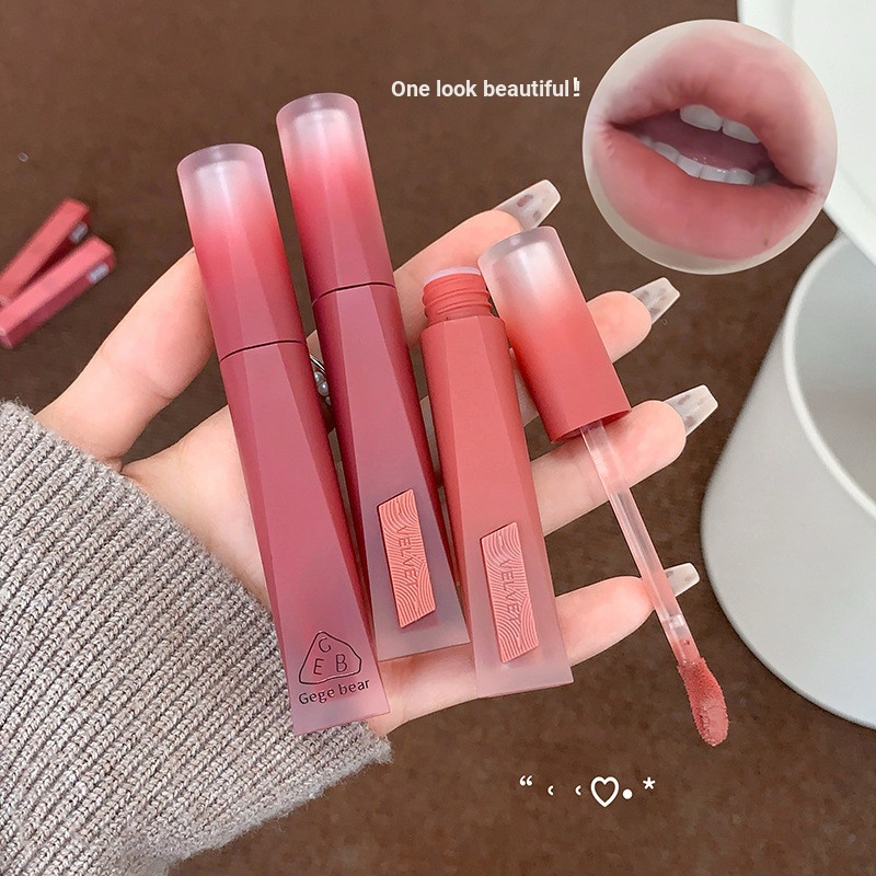 Gege Bear Gege Bear Velvet High-Fixed Lip Glaze Soft Velvet Không Dễ phai Lip Mud WJG