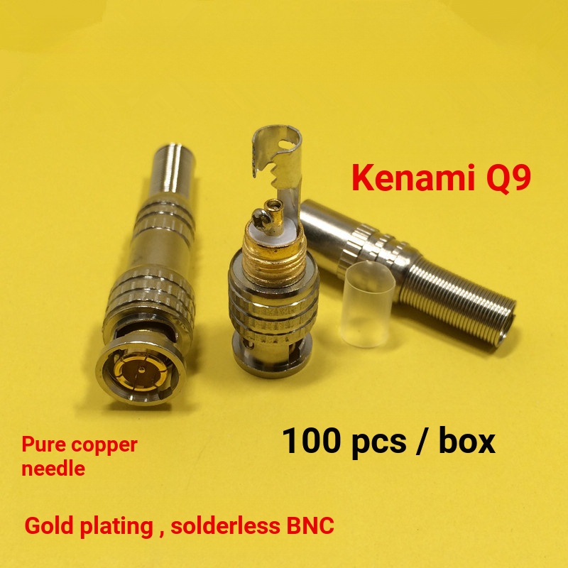 B. b.Bộ kết nối BNC miễn phí Q9 Đầu video 75-5 Đầu nối video Đầu nối giám sát BNC Vít vít Canami BNC