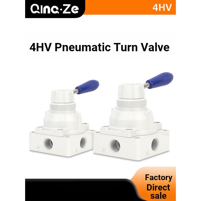 Công tắc khí nén Van quay tay 210 xi lanh Hướng dẫn sử dụng Cờ lê tay Van đảo chiều 4HV230-08 Ba vị 