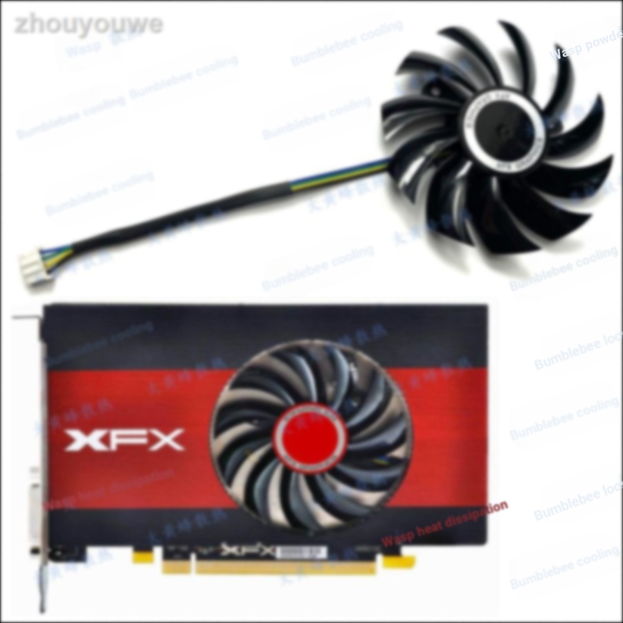 = Quạt làm mát Card đồ họa XFX XFX RX560 550 460 2GB / 4GB Core Edition OC