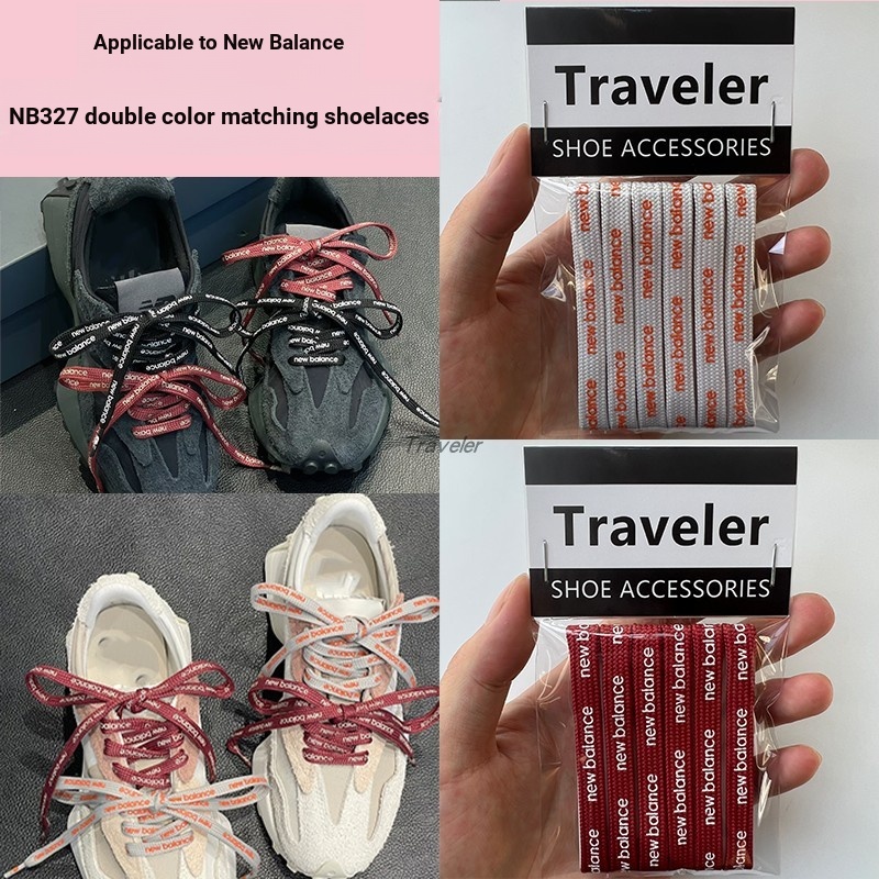 New Balance Giày Hợp Thời Trang Sửa Đổi Dây Giày Đôi Đánh vần Mandarin Duck Dây Giày Thích Hợp Cho N