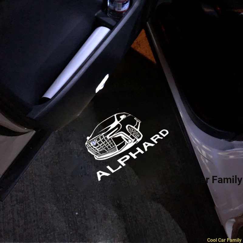 2 Chiếc Toyota Alphard Đèn chào mừng Alphard Vellfire sửa đổi đèn chiếu cửaToyota Alphard Đèn chào m