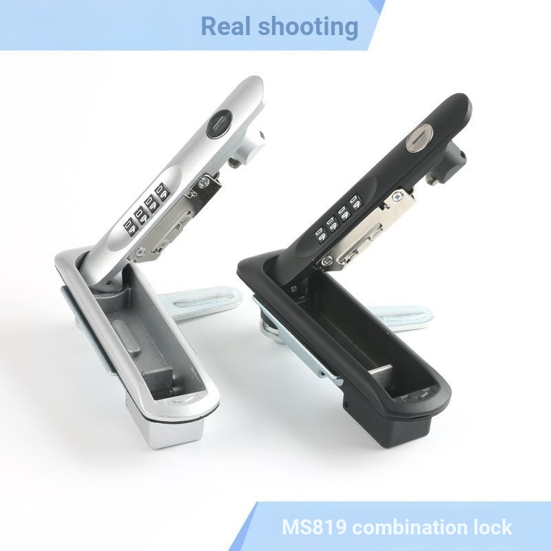 B.MS819 Kết Hợp Khóa Mới Năng Lượng Sạc Cọc Khóa Đặc Biệt Khóa Thiếc Hộp Điện Khóa Cửa Điện Khóa Phẳ