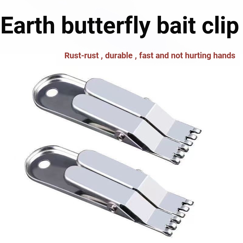 Giun Đỏ Giun Kẹp Móc Nhanh Mồi Thiết Bị Sống Maggot Giun Thép Không Gỉ Truyền Thống Câu Cá Tiện Ích 