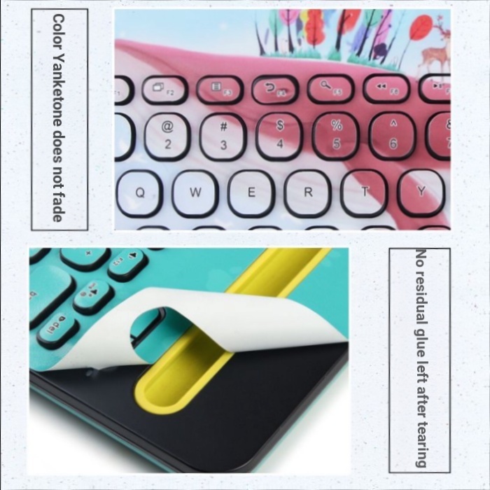 Thích hợp cho Logitech Logitech k480 Bàn Phím Máy Tính Miếng Dán k380 Nút Miếng Dán Đơn Giản Dễ Thươ