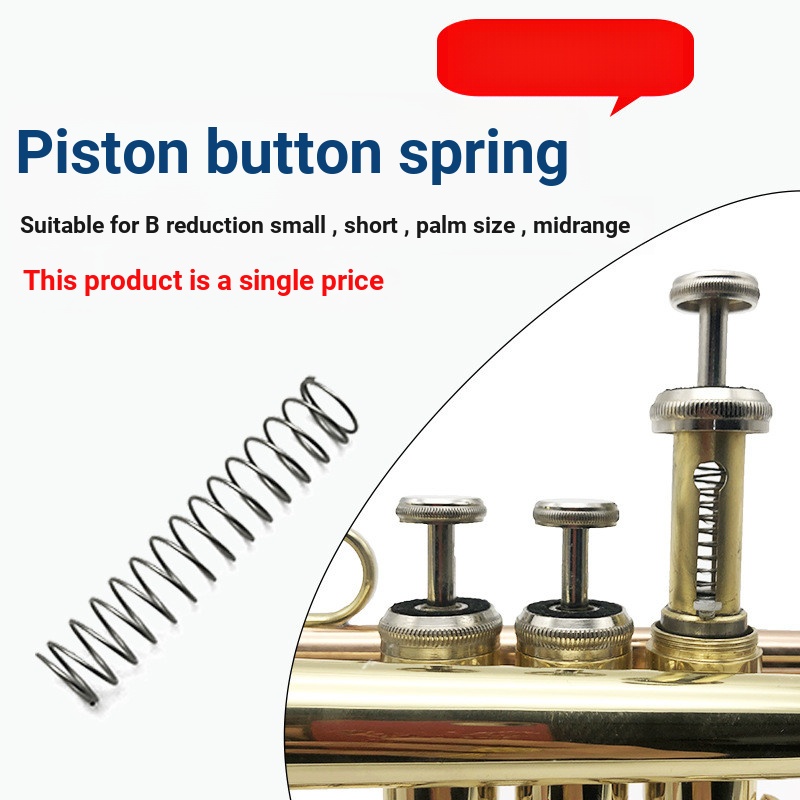 Thả B-Key Trumpet Trumpet Palm Trumpet Piston Nút Lò xo Ba tông Trumpet Lò xo Nhạc cụ Trum