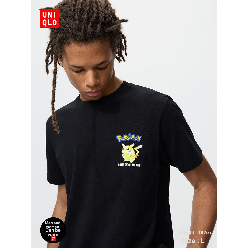 Uniqlo Nam Nữ Pok é mon Áo thun in hình / Áo thun ngắn tay Pok é mon 484776