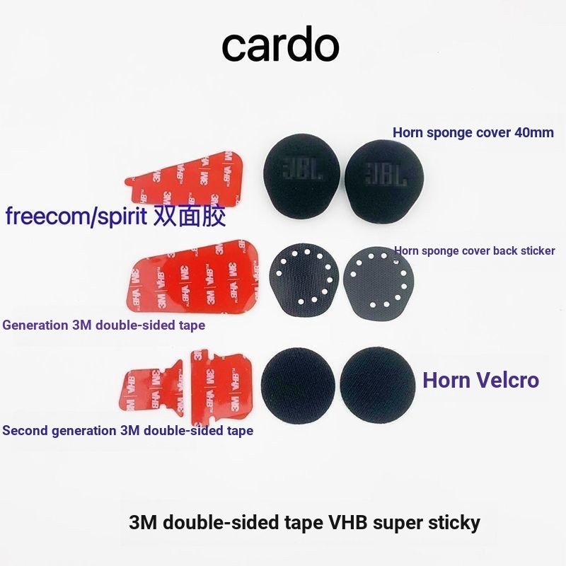 Cardo Cardo Tai Nghe Bluetooth Đế Dính Hai Mặt Cardo 3m Dính Hai Mặt Cardo Xốp Bao Velcro