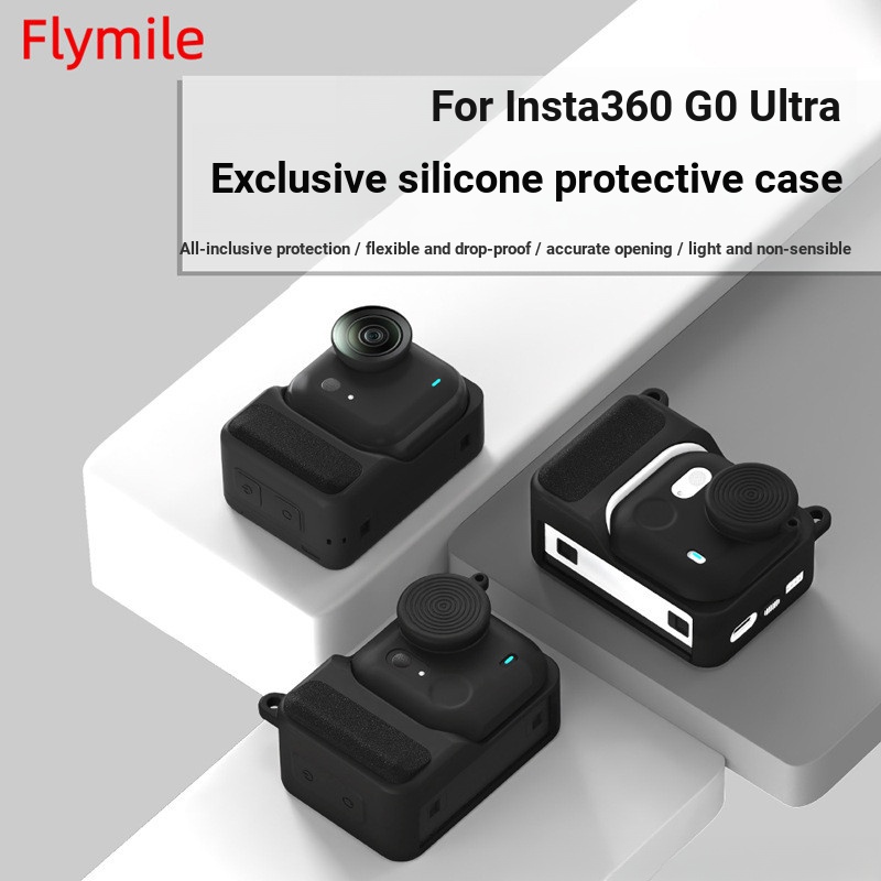 Thích hợp cho Shadowstone Insta360 GO Ultra Silicone Case Vỏ bảo vệ ống kính máy ảnh thể thao Phụ ki