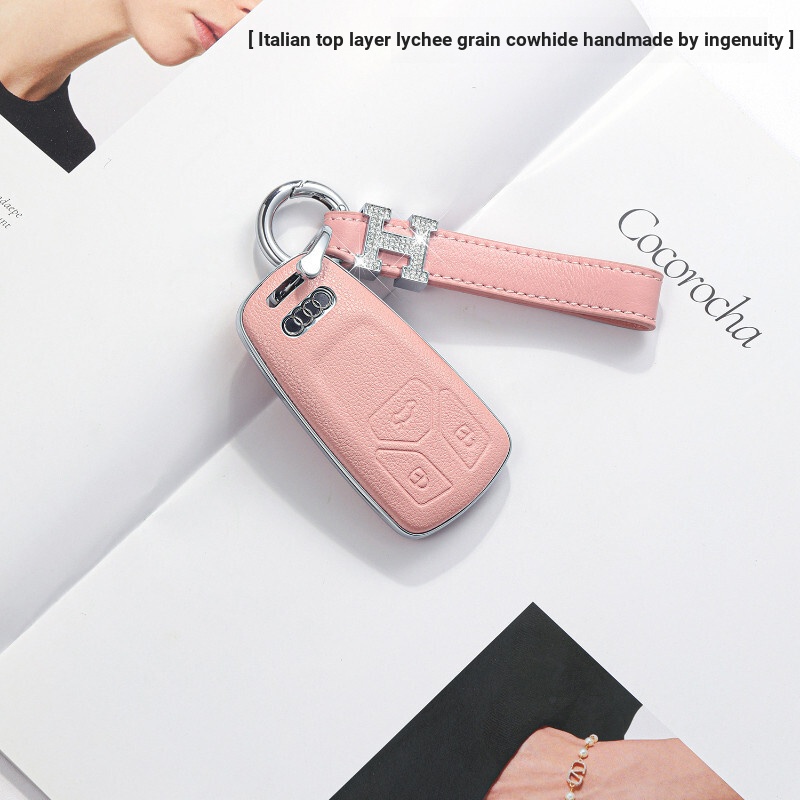 Audi Car A6l Vỏ Chìa Khóa Cao Cấp Nữ Thích Hợp Cho 2024 A3 A4l Q5l Q7 Q8 A8l Vỏ Bảo Vệ Chìa Khóa Sán