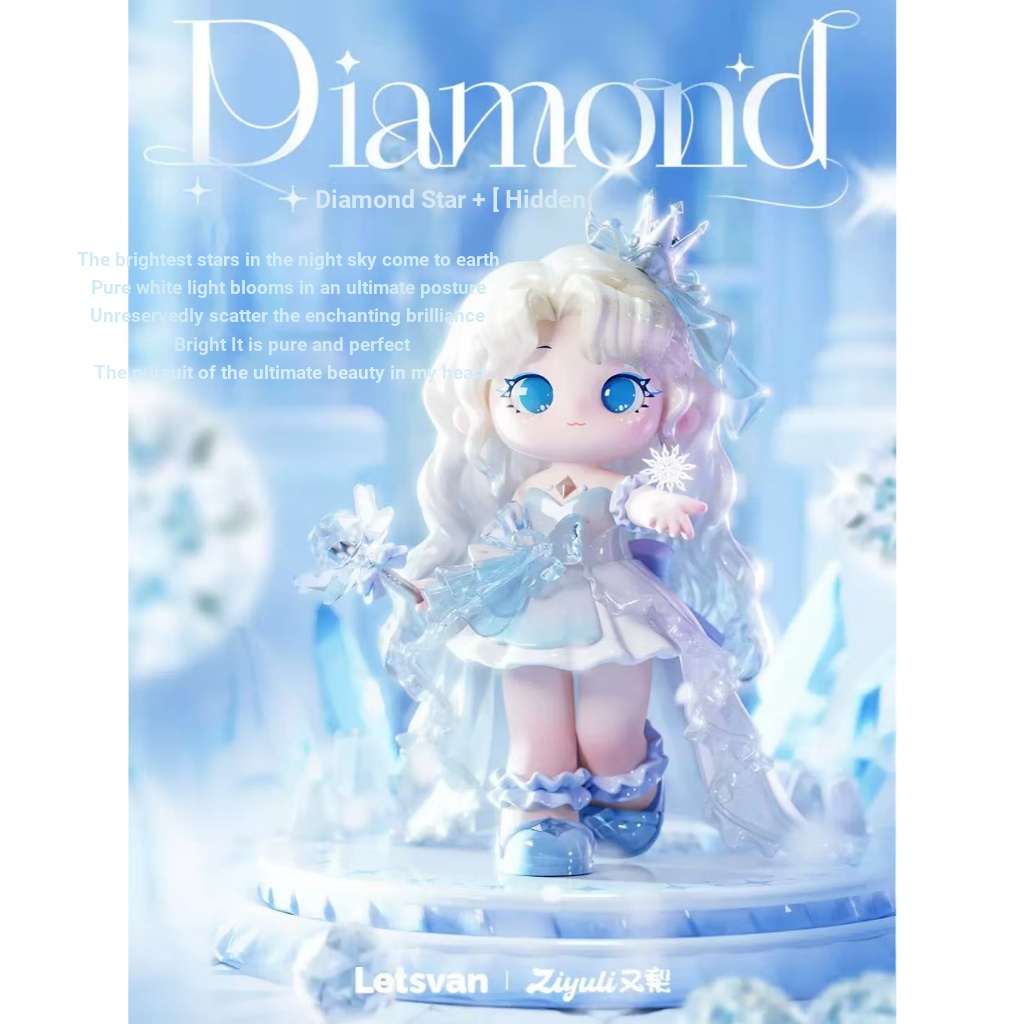 Letsvan Ziyuli V5 Dòng khắc đá rực rỡ Búp bê dễ thương