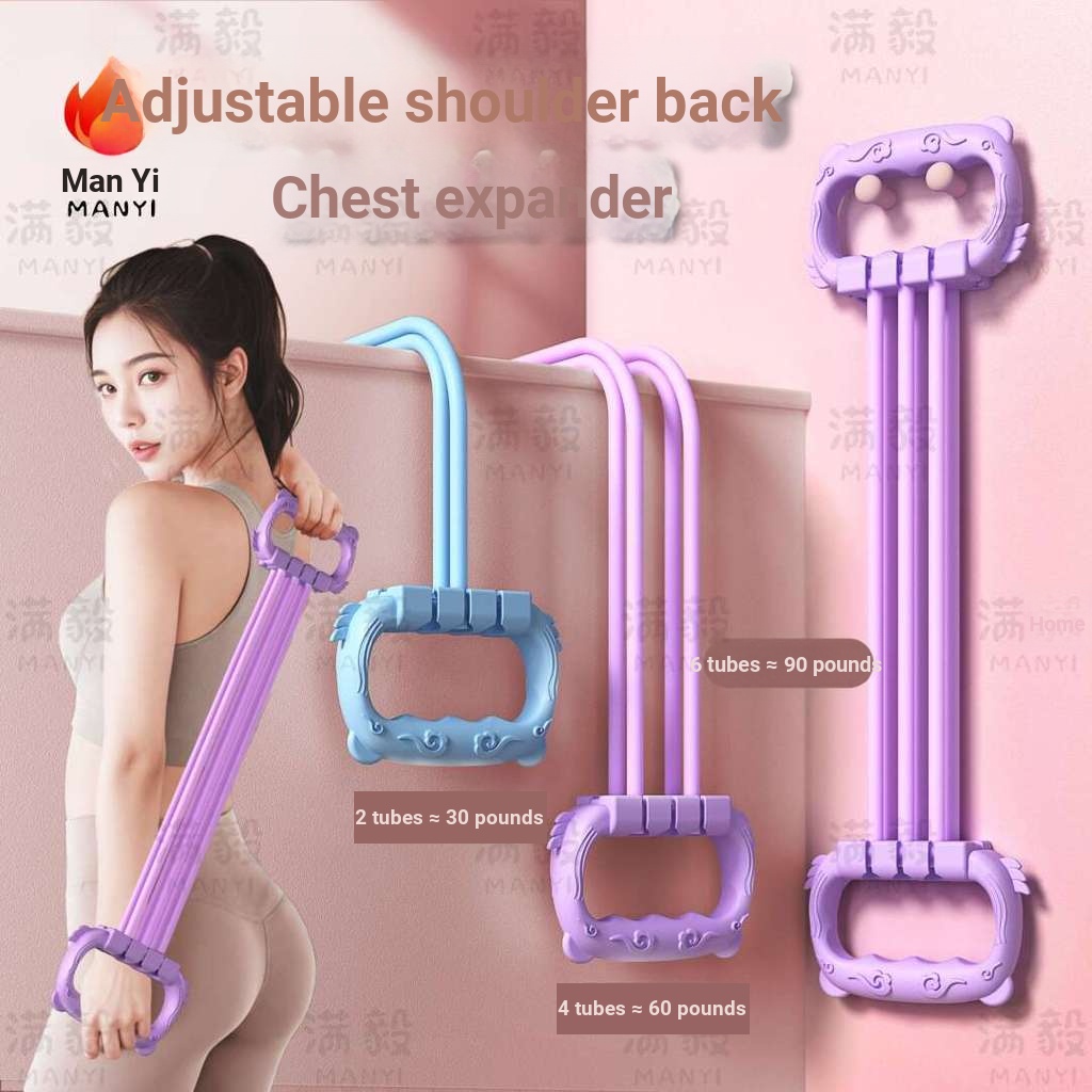 [15-90 Pound] Bộ căng có thể điều chỉnh cường độ 6 tốc độ Vai hở lưng đẹp Yoga Căng bền chắc