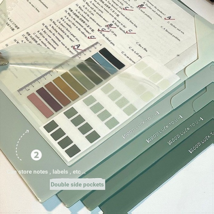 A4 Single Page Gradient Color Folder Thư mục giấy kiểm tra dày chống thấm nước a3 Báo cáo Lịch tập t