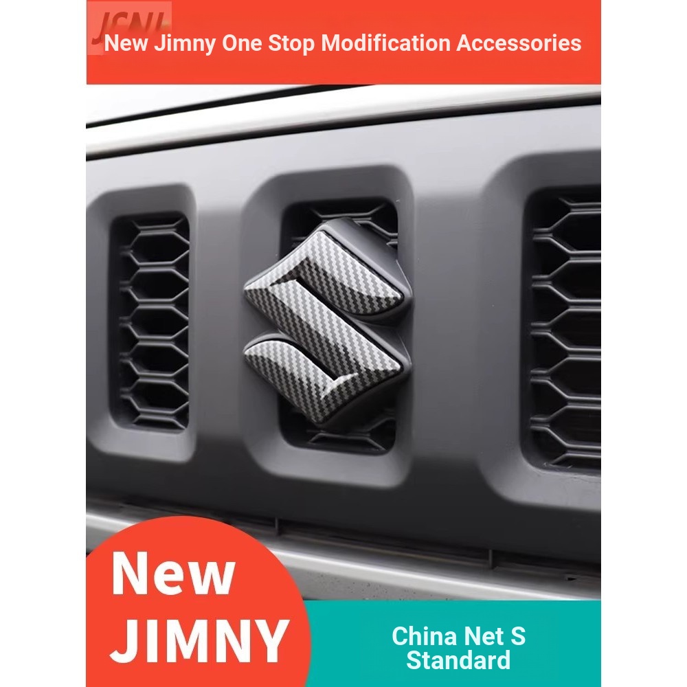 Suzuki Thích Hợp Cho 19-26 Suzuki Jimny / jimny / JB74 Sửa Đổi Lưới Trước S Nhãn Đen Bộ Phận Trang T
