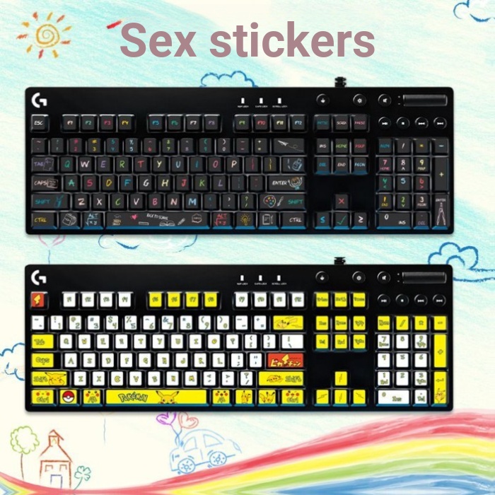 Thích hợp cho Logitech G610 G810 Bàn Phím Miếng Dán Chìa Khóa Máy Tính Để Bàn Anime Bàn Phím Cơ Sáng