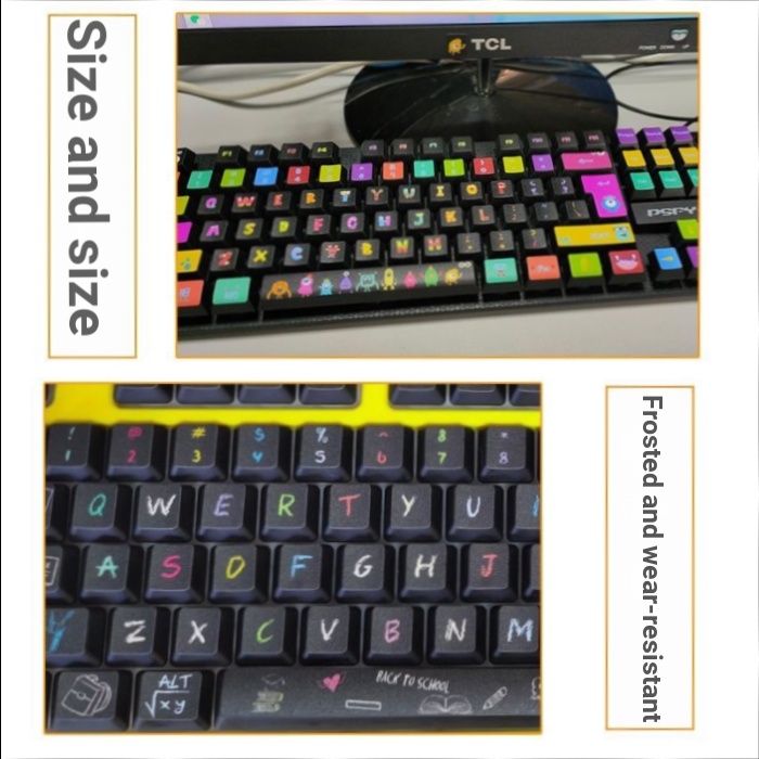 Thích hợp cho Logitech MK235 K235 K390 K375S MK315 Bàn Phím Máy Tính Để Bàn Miếng Dán Nút Miếng Dán 