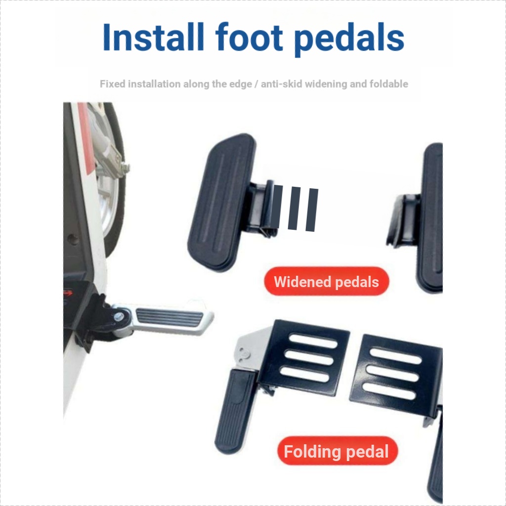 Bàn đạp xe điện Yadi DE3 / DE8 / DM6 / DM2 có chân trước và bàn đạp gấp được sửa đổi phổ biến.