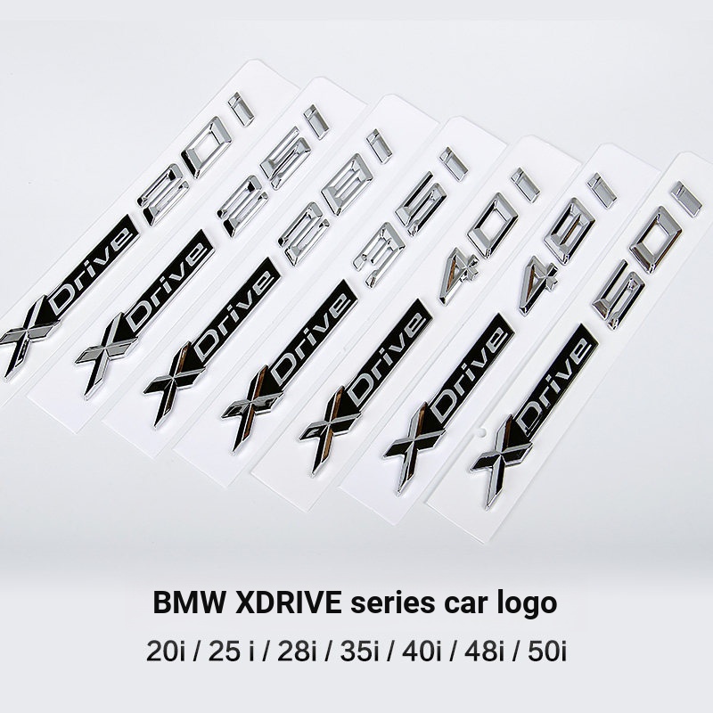 Thích Hợp Cho Xe BMW X1X3X5X6 Logo Xdrive 28i 35i 40i 50i Fender Bên Logo Dịch Chuyển Logo Miếng Dán