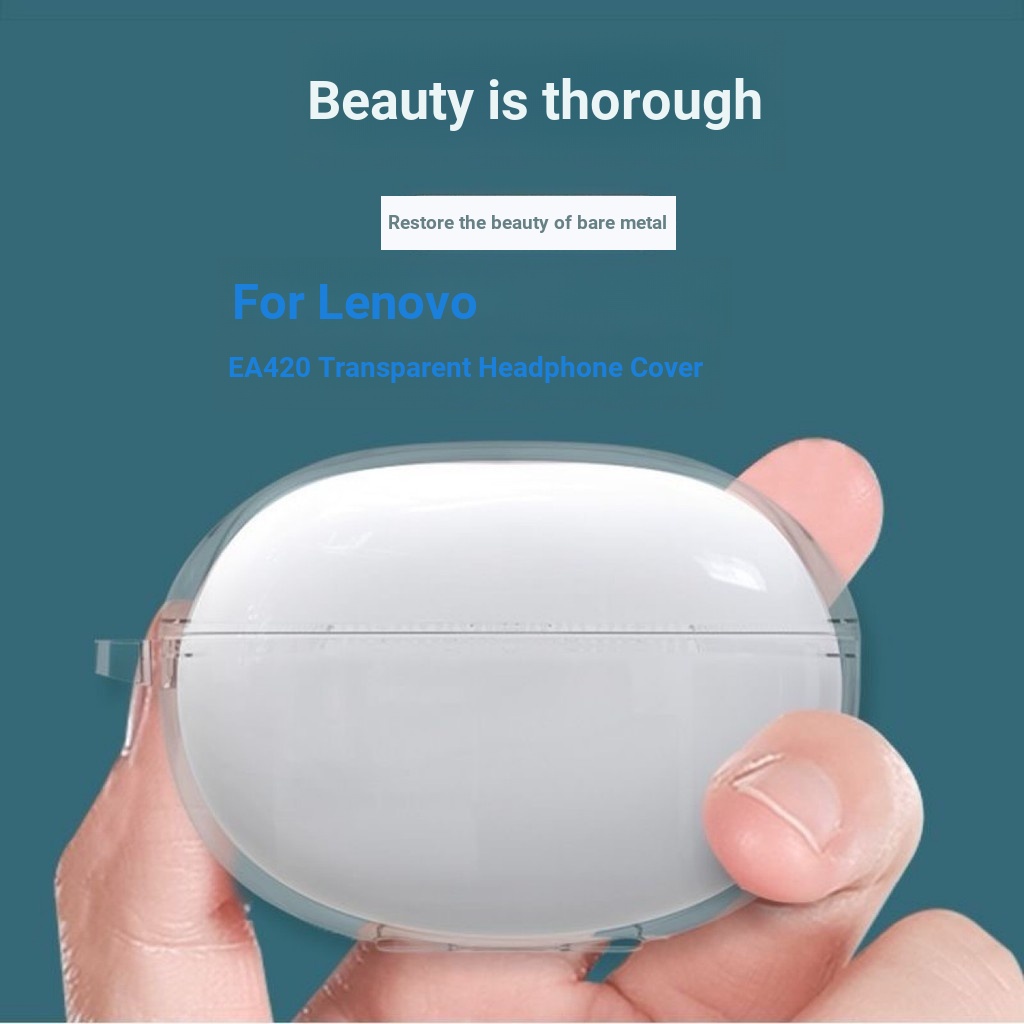 Thích hợp cho Vỏ tai nghe trong suốt Lenovo EA420 420h / v-2-7 Vỏ bảo vệ chống sốc đơn giản đa năng