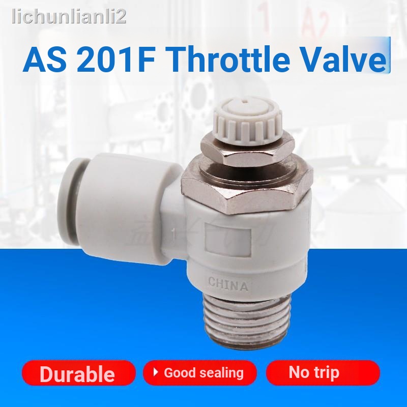 = Van tiết lưu loại SMC AS1201F-M5-06 / M3-04 Khớp điều chỉnh tốc độ đầu ra giới hạn AS234201M-01-08