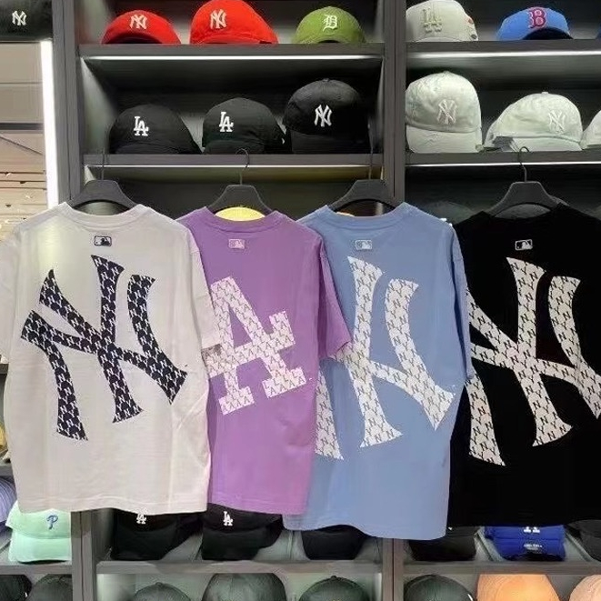 Áo Thun Thể Thao MLB Tay Ngắn Thời Trang Cho Cặp Đôi