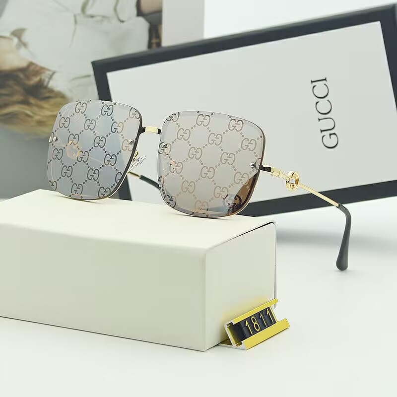 Kính Râm Thời Trang Gọng Vuông Nhỏ Không Viền 2023GG Phong Cách Vintage Dành Cho Nam Nữ