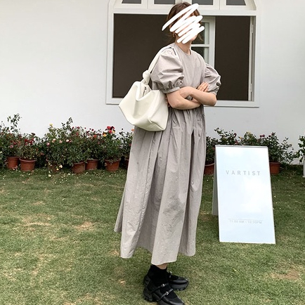 Mischa Túi Xách Da PU Mềm Màu Trơn Thắt Nút Dễ Phối Đồ Thời Trang niche