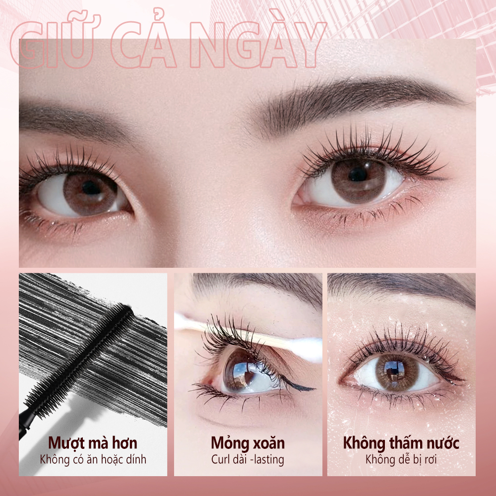 O.TWO.O Mascara  chống nước chống nhòe lâu phai 36h cho hàng mi dày dài và cong vút 90g