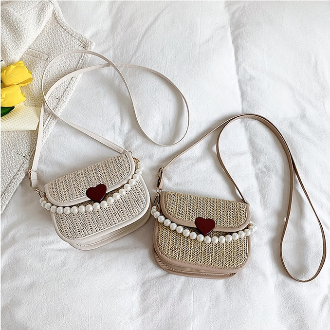 Túi Xách Đeo Vai Vải Dệt Phong Cách Thời Trang Retro Dành Cho Nữ