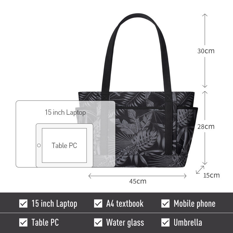 Mah Rainforest Túi Tote Đeo Vai Sức Chứa Lớn In Họa Tiết Cho Nữ