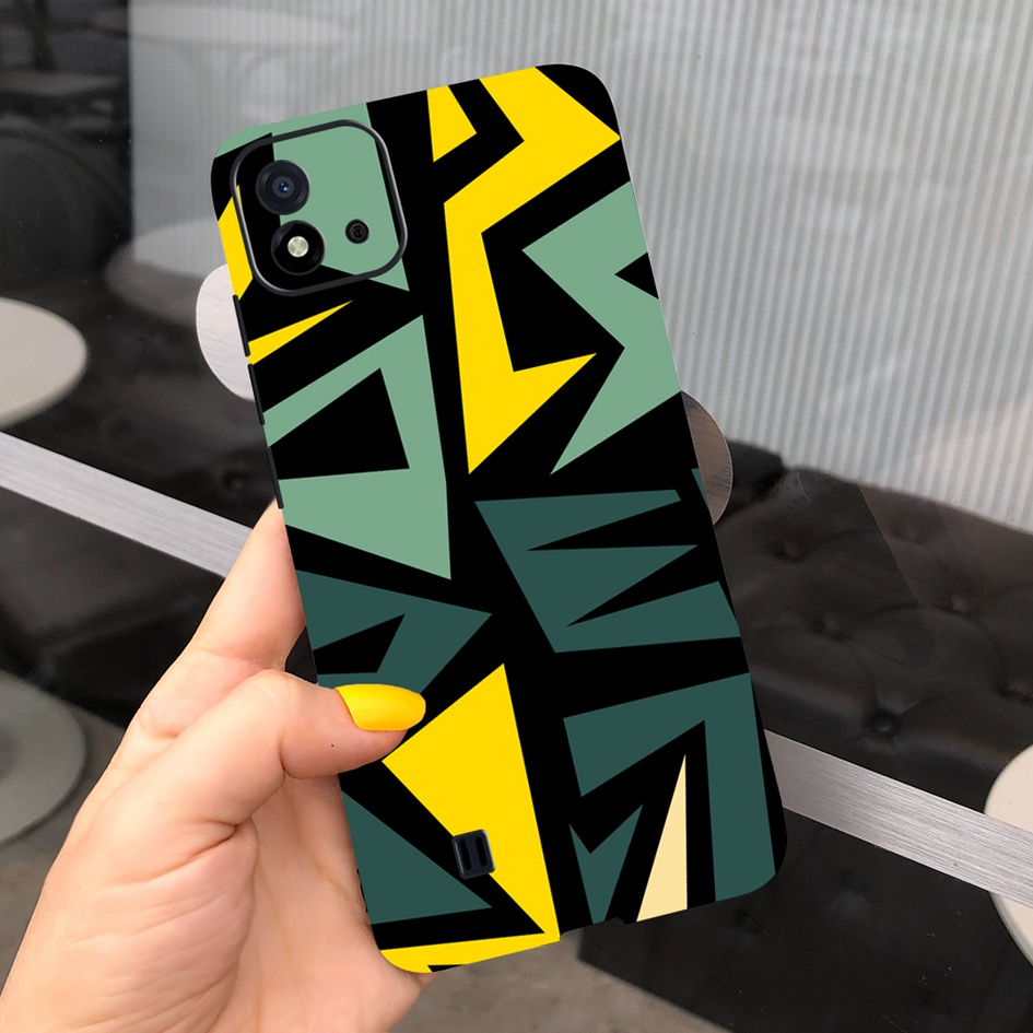 Ốp Điện Thoại Mềm Mặt Nhám Vẽ Hình Cô Gái Dễ Thương Dành Cho Realme C11 2021 Realme C20 C20A RMX3063 RMX3061