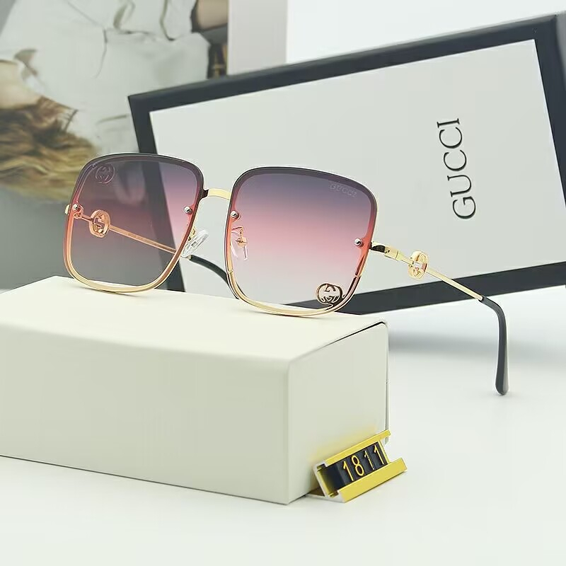 Kính Râm Thời Trang Gọng Vuông Nhỏ Không Viền 2023GG Phong Cách Vintage Dành Cho Nam Nữ