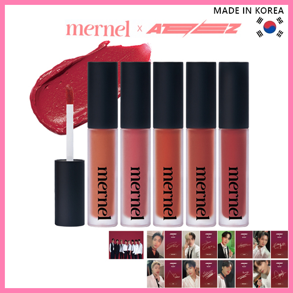 Son Môi Lì Mernel X Ateez Air Fit 5 Màu★Giao Hàng Từ Hàn Quốc Từ Hàn Quốc★