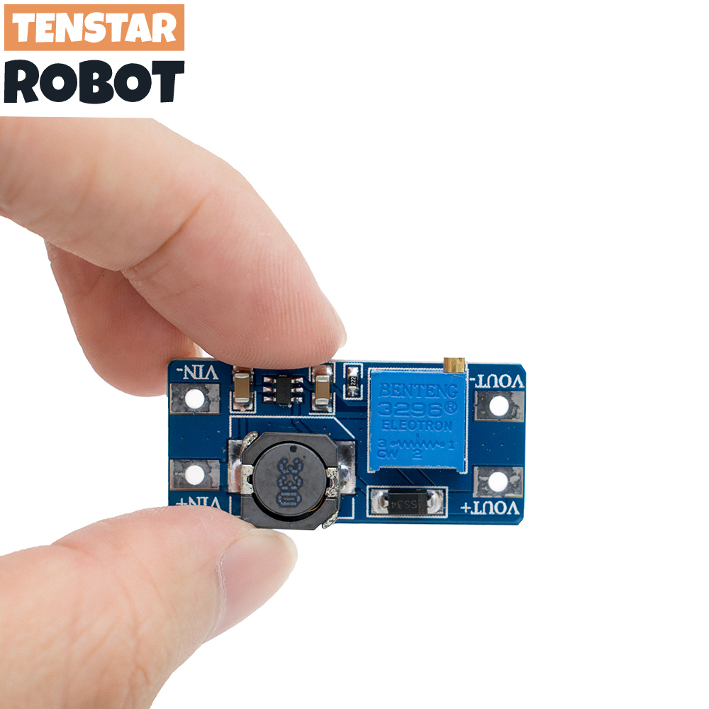 Mô Đun Tăng Áp Điều Chỉnh Được MT3608 DC-DC 2A 2A Kèm MICRO USB 2V-24V Sang 5V 9V 12V 28V