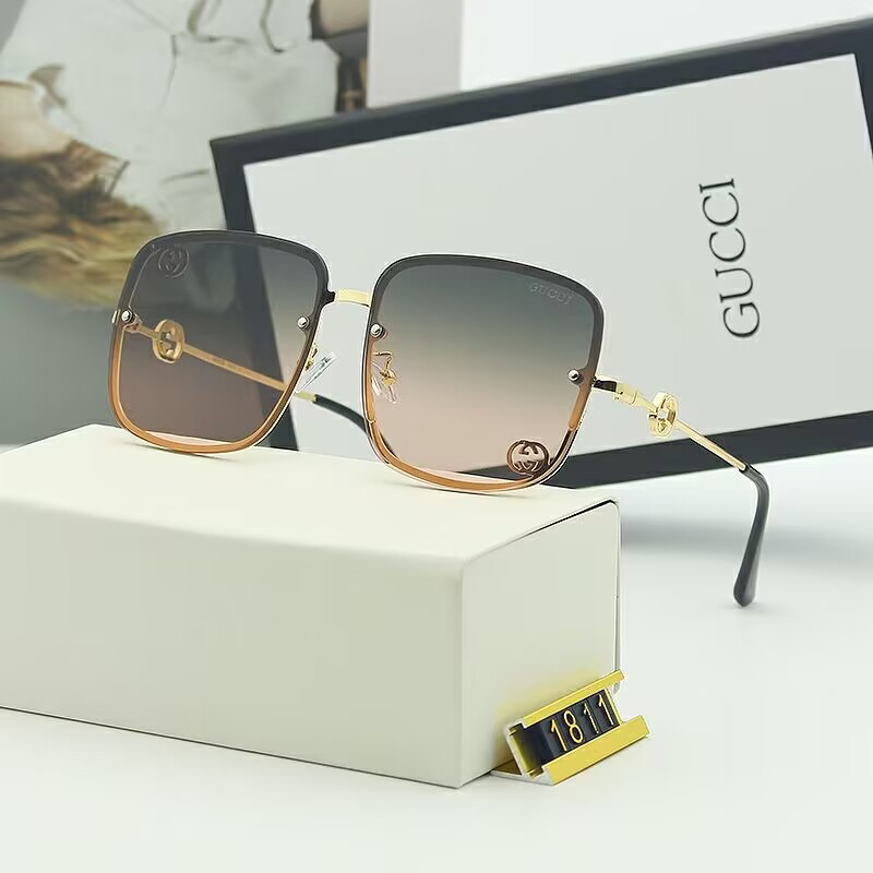 Kính Râm Thời Trang Gọng Vuông Nhỏ Không Viền 2023GG Phong Cách Vintage Dành Cho Nam Nữ