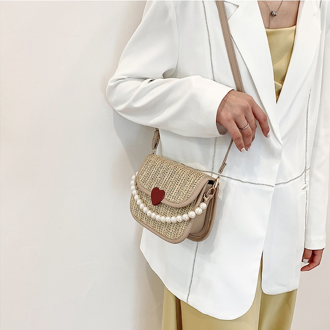 Túi Xách Đeo Vai Vải Dệt Phong Cách Thời Trang Retro Dành Cho Nữ