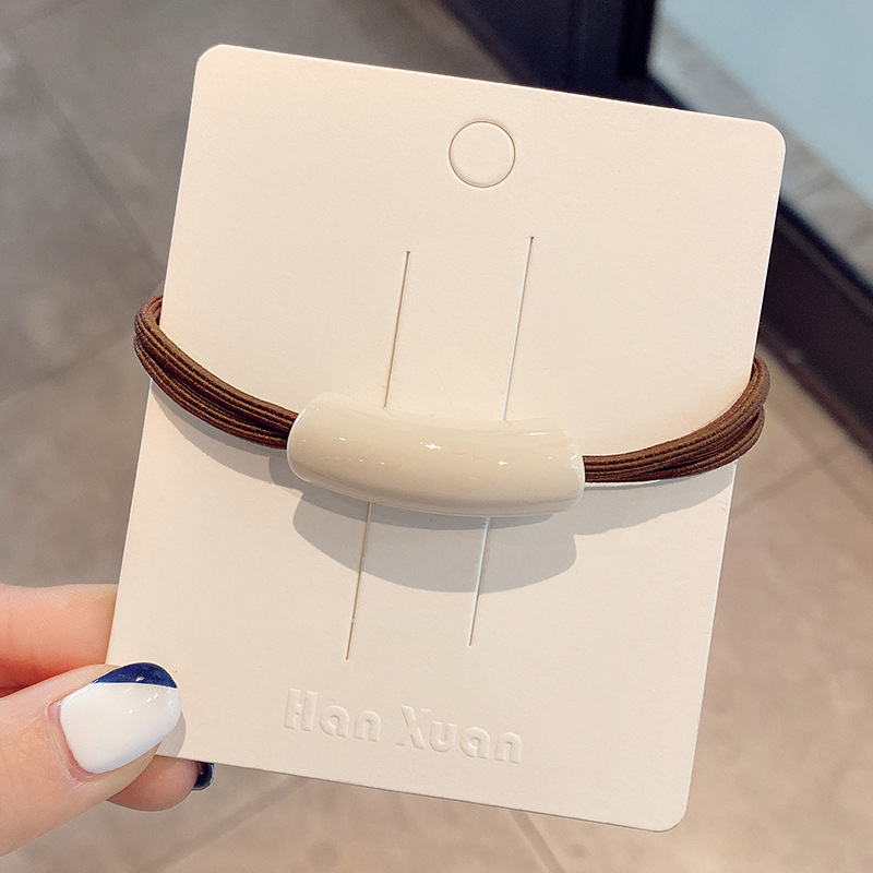 Dây Buộc Tóc Dây Cột Tóc Với Mặt Dây Chuyền Đơn Giản Acrylic Phụ Kiện Thời Trang Cho Nữ AB271