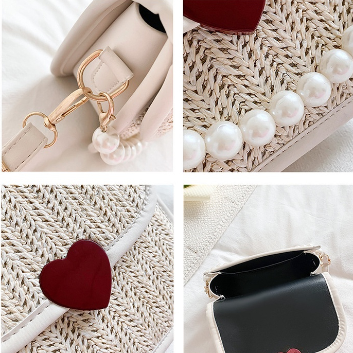 Túi Xách Đeo Vai Vải Dệt Phong Cách Thời Trang Retro Dành Cho Nữ