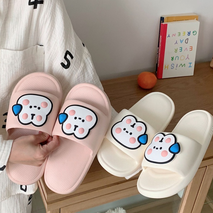 Dép Đi Trong Nhà Tắm Nhanh Khô Hình Thỏ Dễ Thương Cho Cặp Đôi