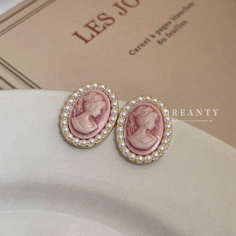 Bông Tai Bạc Hình Oval Đính Ngọc Trai Thời Trang Dành Cho Nữ