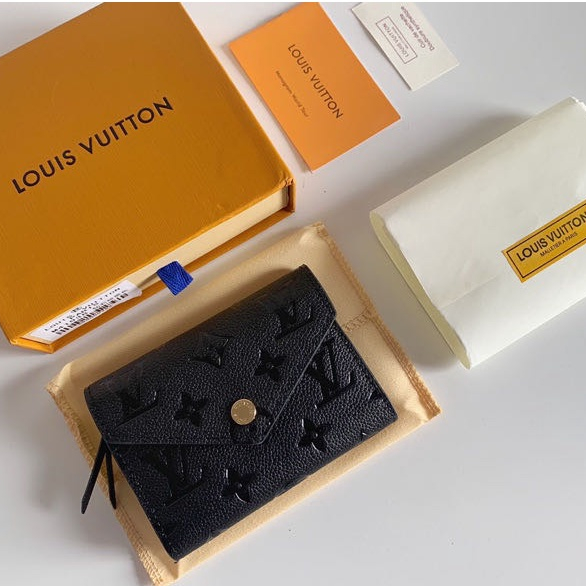 100% chính hãng LV Louis Vuitton Lady ngắn ví M41938 hoa văn kim cương dập nổi