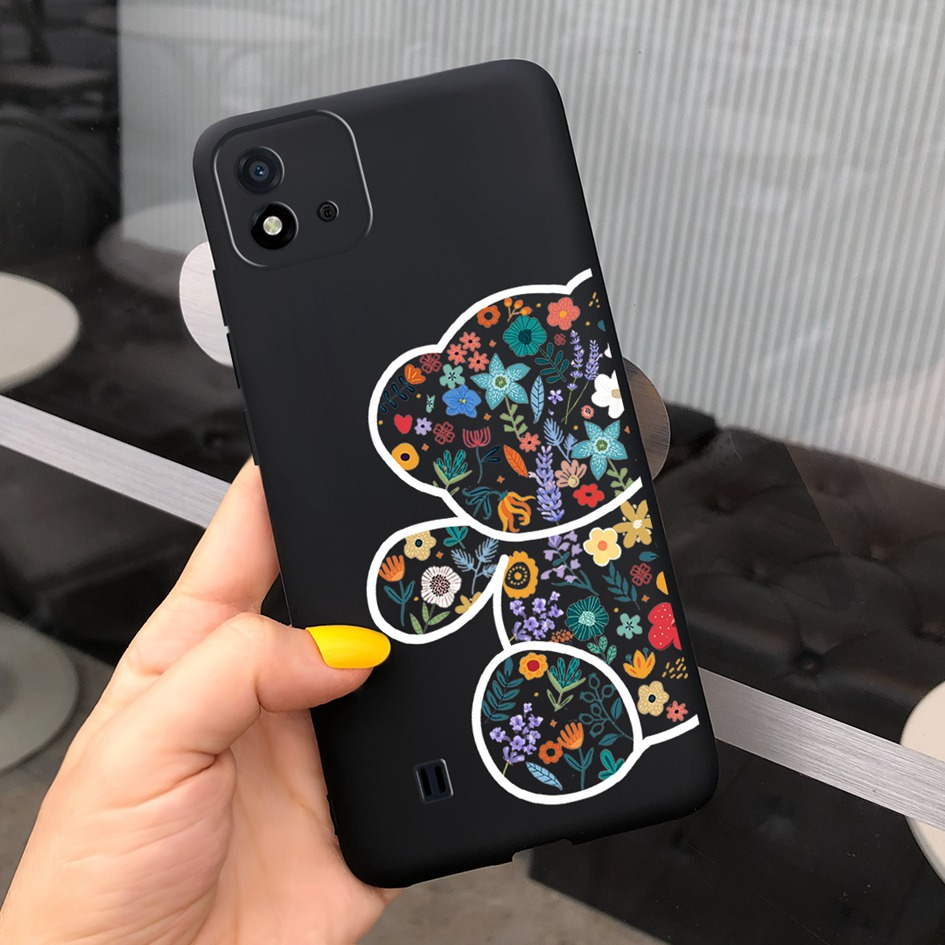 Ốp Điện Thoại Mềm Mặt Nhám Vẽ Hình Cô Gái Dễ Thương Dành Cho Realme C11 2021 Realme C20 C20A RMX3063 RMX3061