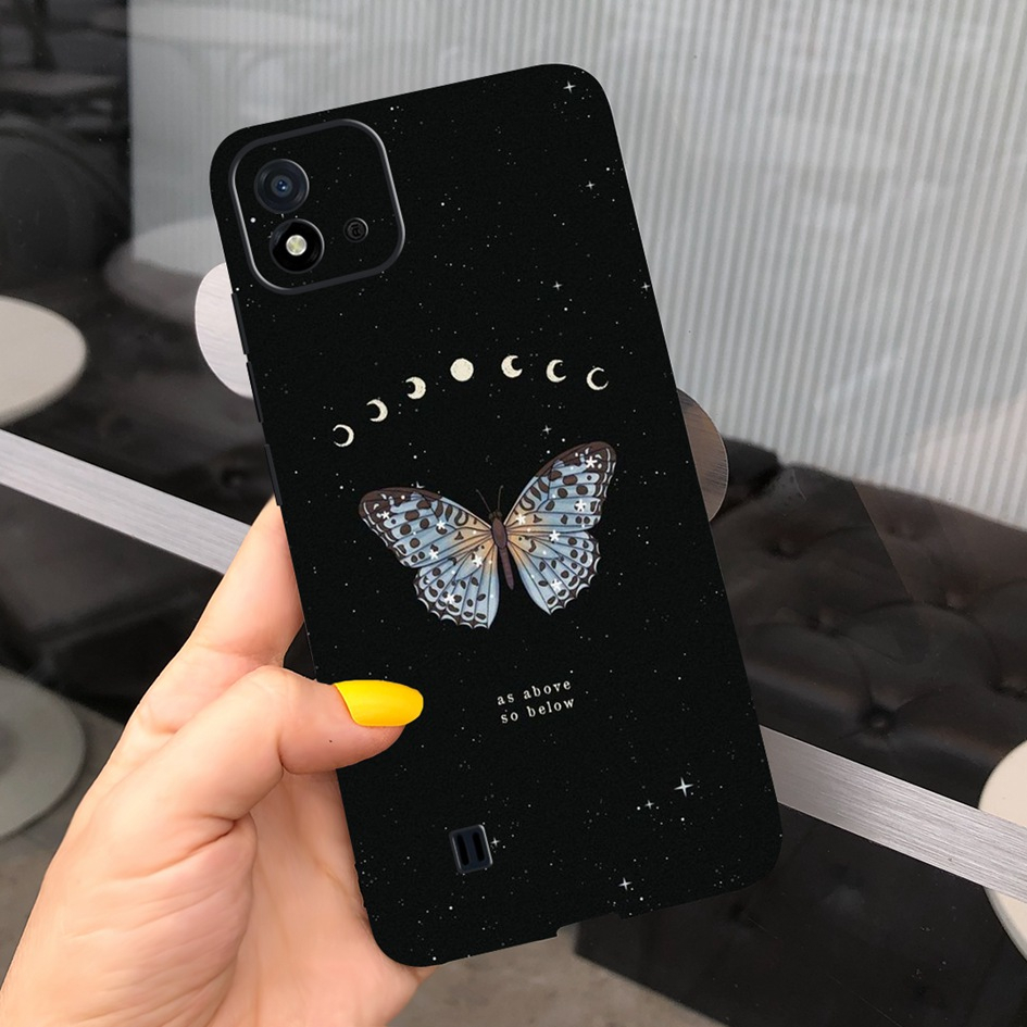 Ốp Điện Thoại Mềm Mặt Nhám Vẽ Hình Cô Gái Dễ Thương Dành Cho Realme C11 2021 Realme C20 C20A RMX3063 RMX3061