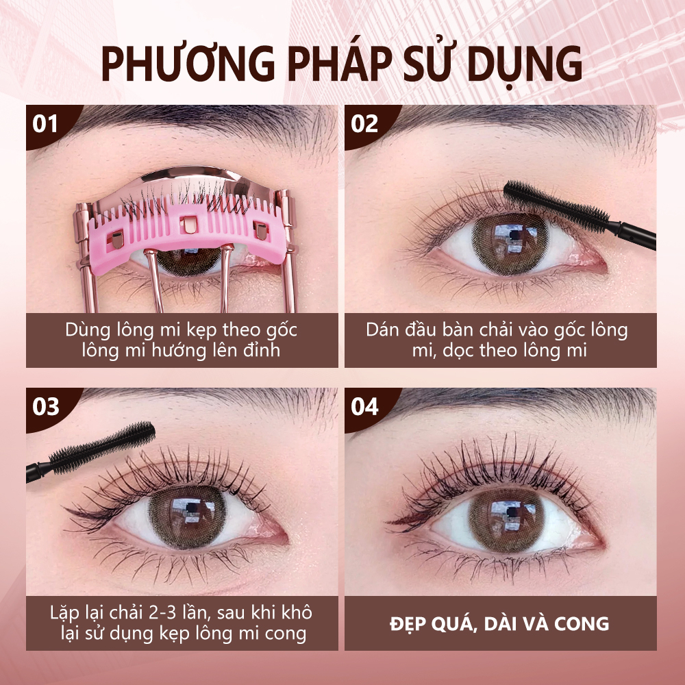 Set Mascara O.TWO.O Chống Nước Lâu Phai Cho Hàng Mi Dày Và Cong Vút