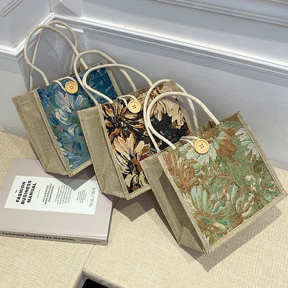 Túi Canvas Đựng Cơm Trưa Giữ Nhiệt Thời Trang Túi Canvas Đựng Cơm Trưa Cách Nhiệt Thời Trang Túi Đựng Cơm Trưa Phong Cách Nhật Bản Xinh Xắn